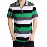 Fashionable Yarn Dye Stripes Unisex Polo Shirt