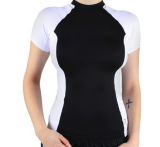 Lycra Short Sleeve Rash Guard for Lady Sportwear