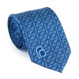 New Sky Blue Custom Logo Tie 100% Silk Hand Made Neck Ties