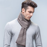 Men's Fashion Striped Wool Acrylic Woven Winter Scarf (YKY4613)