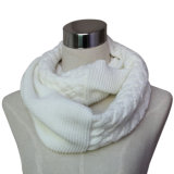 Lady Fashion Acrylic Knitted Winter Infinity Scarf (YKY4371)