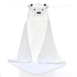 100% Cotton / Bamboo Baby Hooded Towel with Ears and Embroidery