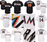 Miami Marlins Jose Fernandez Martin Prado Cool Base Baseball Jerseys