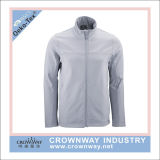 Wholesale Mens Grey Breathable Winter Softshell Jacket with Custom Logo