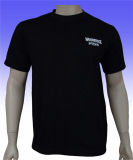 Men's Black Polyester Golf T-Shirt with Custom Logo