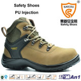 High Heel Steel Toe Nubuck Leather Safety Shoes with Steel Toe Cap