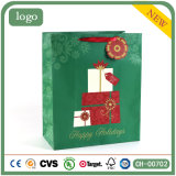 Green Gift Patten Paper Bag, Gift Paper Bag,