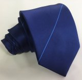 Polyester Logo Necktie with Satin Background Woven (L079)