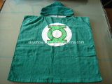 100% Cotton Green Lantern Poncho Towel / Baby Robe