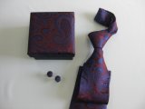 Fashion Purple Colour Design Men's Woven Silk Neckties with Box