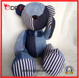 Jeans Stuffed Plush Teddy Bear with Movable Arms and Legs.