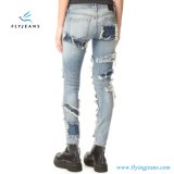 Frayed Patches and Shredded Holes Women Denim Jeans (pants E. P. 332)