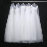 Clear Breathable Custom Printed Foldable PEVA Wedding Dress Garment Bags