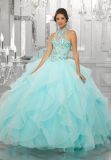 Blue Pink Coral Ball Gowns Beaded Embroidery Quinceanera Dresses Z89149