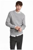 Men Fashion Heavy Cotton Sweater Pullover with Ribs