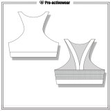 Custom Design OEM Service Lycra Breathable Athletic Wear Sports Bra