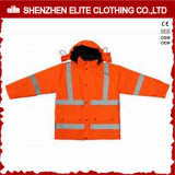 Wholesale Winter Orange Workwear Reflective Jackets (ELTSJI-21)