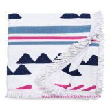 Top Quality Square Printing Beach Towel with Tassel Trims