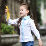 New Style Fashion Baby Girls Long Sleeve Cotton Shirt Manufacturer