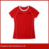 Quick Dry Dri Fit Running Red Sports Shirts for Women (R96)