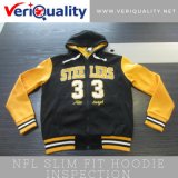 NFL Slim Fit Hoodie Quality Control Inspection Service at Shishi, Fujian