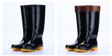 Men Comfortable and Breathable Rainboots Fashion PVC Waterproof Water Shoes Wellies Non-Slip Tall Rain Boots