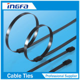 PVC Coated Self-Locking Black Stainless Steel Cable Tie for Industrial