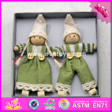 2017 New Products Christmas Cartoon Wooden Toy Baby Dolls W02A232