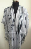 2017 Grey Tie Dyed Lady's Fashion Modal Stole / Scarf (HWBPS98)