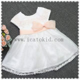 Safety High Quality Bow Beading Baby Frock Designs for Baby Party Dress