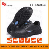 Anti Slip Antistatic No Lace Leather Engineering Working Safety Shoes (RS5854)