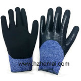 Cut Resistant Gloves Half Dipped Nitrile Work Glove