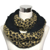 Lady Fashion Polyester Leopard Infinity Scarf (YKY4367)