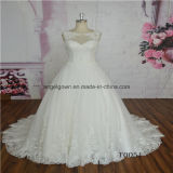 Princess Dress Lace A-Line Sleeveless Bridal Gown From China