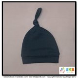Plain Black Baby Accessory Gots Certificated Baby Beanie