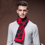 Men's Fashion Winter Warm Wool Nylon Acrylic Woven Scarf (YKY4616)