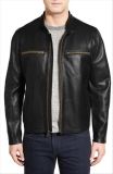 2016 Latest Design OEM Leather Moto Jacket for Men