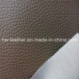 PVC Leather Fabric for Bags with Kintted Backing Hw-658