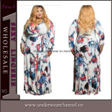 2017 Plus Size Girls Party Sexy Floral Printing Dresses (T61770-1)