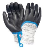 3/4 Nitrile Coating Anti-Cut Fiber Waterproof Work Gloves