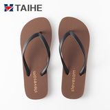 Hot Sell Sole PVC Strap Slippers for Men Beach Rubber Flip Flops
