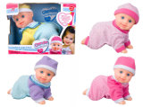 Plastic Battery Operated Baby Doll Crawl Doll Toy (H5740039)
