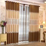 European Style Living Room Embroidery Blackout Window Curtain (19F0050)
