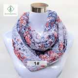 2017 Hot Sale Europe Floral Printed Fashion Lady Infinity Scarf