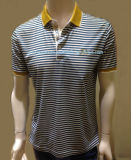 Custom Wholesale Striped Polo Shirt with Embroidery Logo