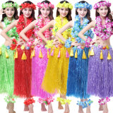 Hawaiian Hula Dance Costume Ballet Performance Cosplay Flower Garland Children Adults Birthday Tropical Costume Party, Events, Celebrate Decoration Dress Skirts