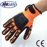 Nmsafety TPR on Back Impact Resistant Protection Mechanical Gloves