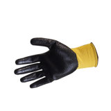 Black Zebra Nitrile Palm Coated Gloves Printed with Logo