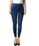 High Quality Women's Spandex Skinny Jeans Fold Leggings (SR8210)