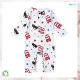 Combed Cotton Kids Clothes Car Printing Baby Playsuit